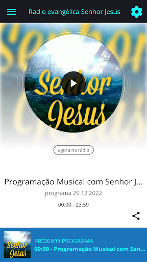 Android application Radio evangélica Senhor Jesus screenshort