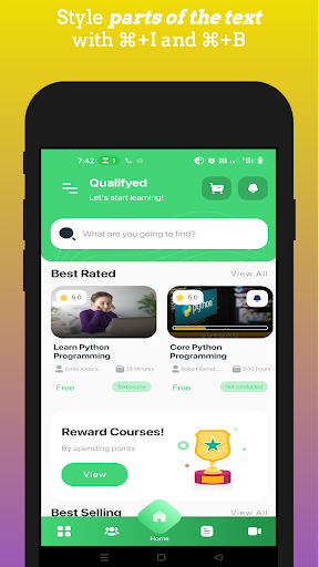 QualifyEd - Online Education Screen 2