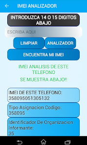 Screenshot 1 SPANISH IMEI GEN android