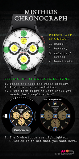 Misthios Chronograph WatchFace screenshot 7