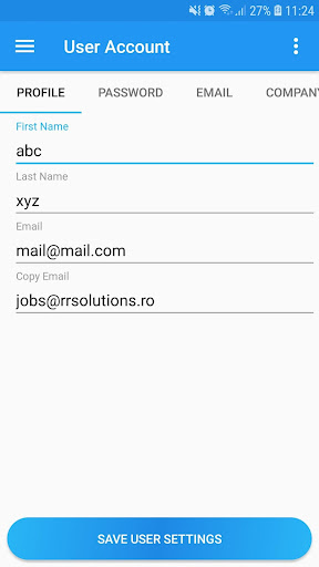 Android application Apertura Avio-Eli superficie screenshort