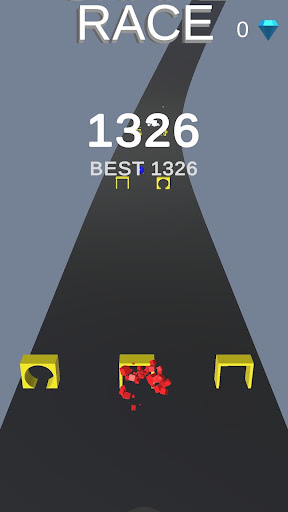 Android application Shape Race 3D Offline game screenshort