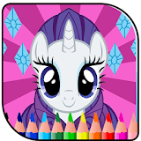 Coloring little pony  princess go icon