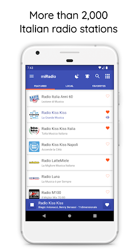 miRadio: FM Radio Italy Screenshot 1 - AppWisp.com