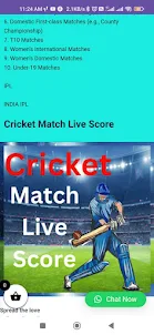 Cricket Match Live Score