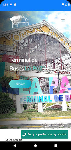 Android application Terminal de Buses La Paz screenshort
