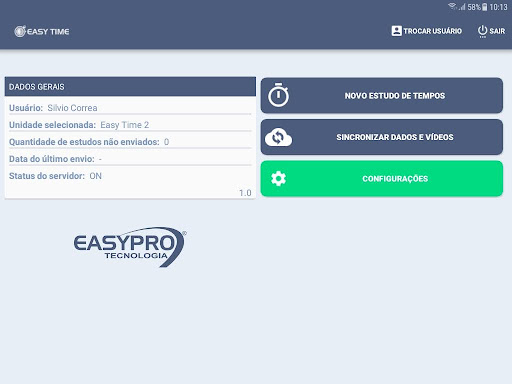 EasyTime V3 Screen 2