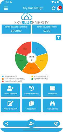 Sky Blue Energy Screen 3
