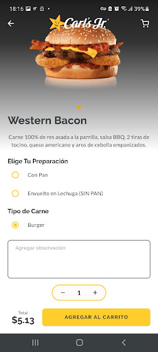 Carls Jr. Ecuador Screen 3