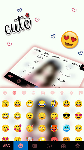 Pink Lovely Girl Keyboard Back Screen 3