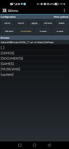 Android application SIDemu screenshort