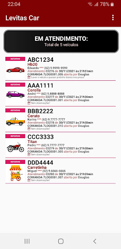 Android application Levitas Car screenshort