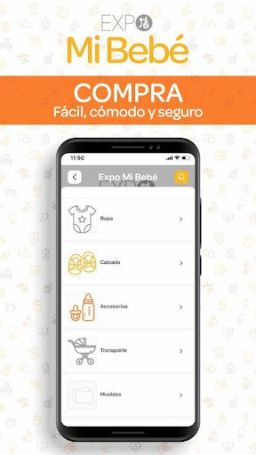 Android application Expo mi bebé shop screenshort