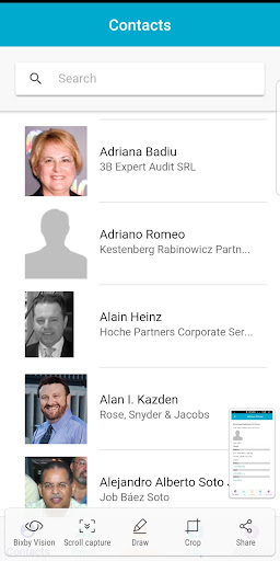 Android application Russell Bedford Directory screenshort
