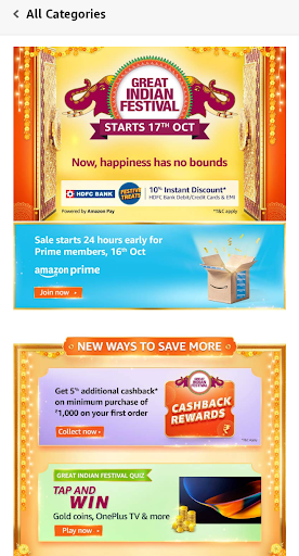 Great Indian Festival 2020 offers and deals