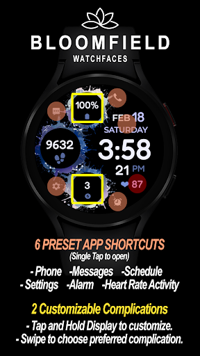 Splatter Bloom Watchface