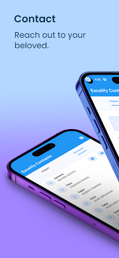 Android application Contacts : Excel to VCF screenshort