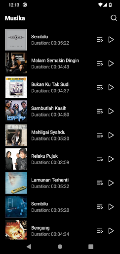 Musika - Listen to Songs Screen 3