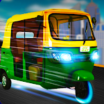 Cover Image of Unduh Tuk Tuk Rickshaw Road Race VR - becak otomatis 1.11 APK