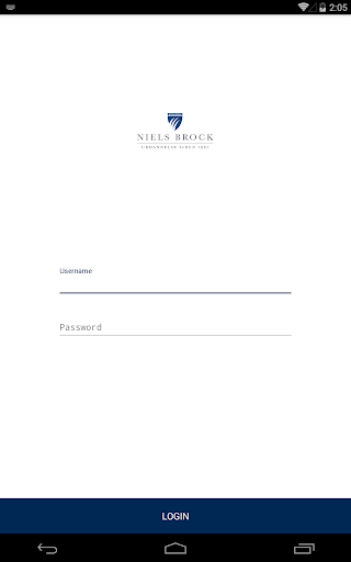 Android application Niels Brock screenshort