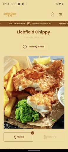 Android application Lichfield Chippy screenshort