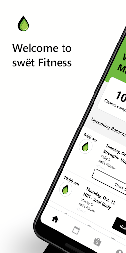 Android application swet Fitness screenshort