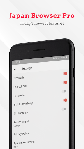 Japan VPN Browser Pro Screen 3