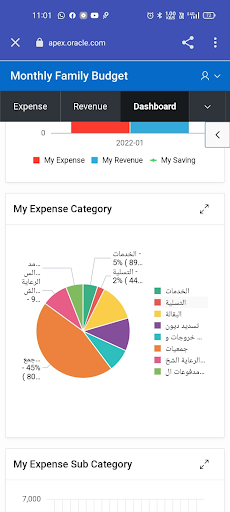 Android application Monthly Budget screenshort