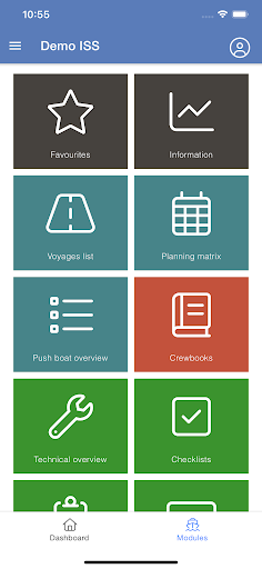 Android application ISS screenshort