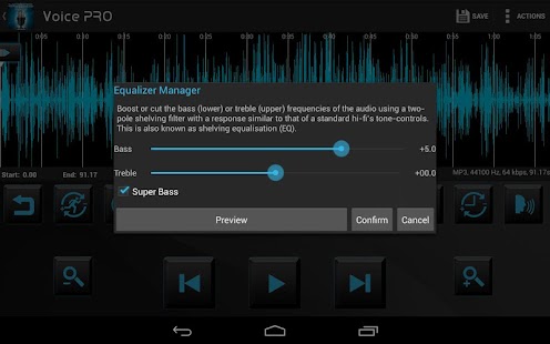 Voice PRO - HQ Audio Editor Screenshot