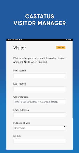 Castatus Visitor Manager