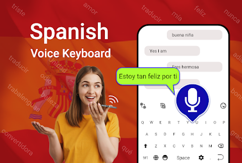 Easy Spanish Voice Keyboardのおすすめ画像1