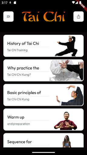 Android application Tai Chi Chuan Training screenshort