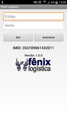Android application Fênix Logística screenshort