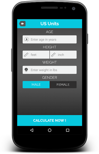 BMI Calculator Screen 2