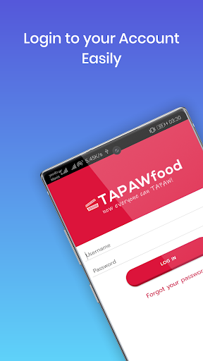 Android application TAPAWFOOD - MERCHANT screenshort