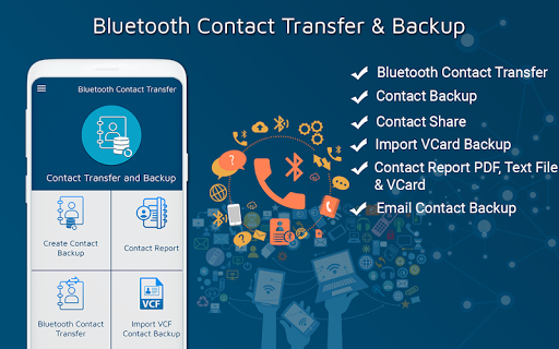 Android application Bluetooth contact transfer screenshort