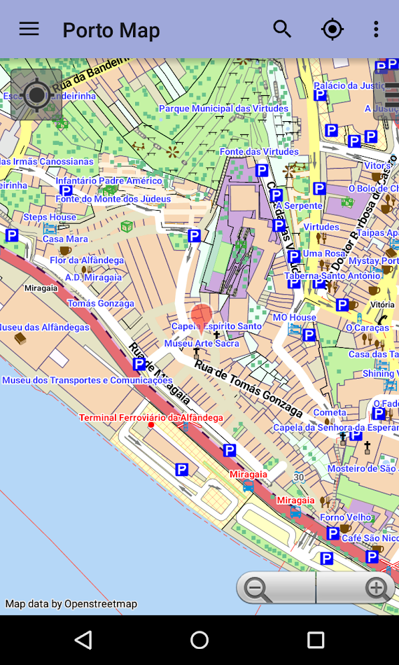 #5. Porto Offline City Map (Android) Podle: Topobyte.de