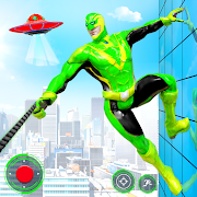 Frog Ninja Rope Hero Robot: Gangster Crime City
