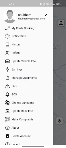 Android application Click Driver screenshort