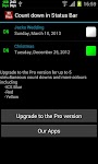 screenshot of Countdown in Status Bar