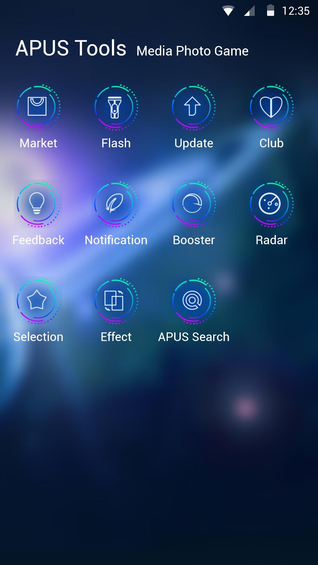 Android application Planet-APUS Launcher theme screenshort
