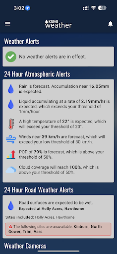 KSMI Weather Screen 2