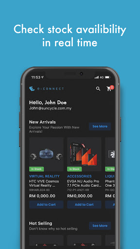 e-Connect Biz Screen 2