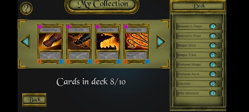 Android application Tiny Card Battle screenshort