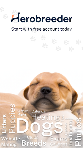 Android application Herobreeder: Dog breeding app screenshort