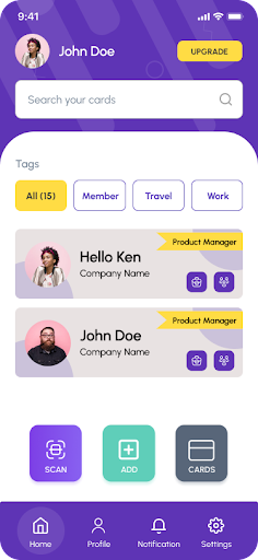 Android application Contactify screenshort