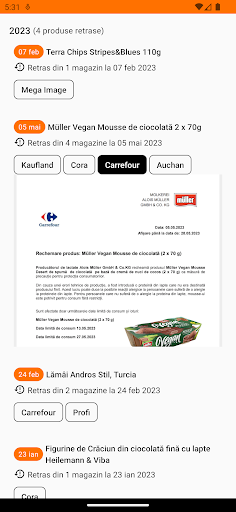 Produse Retrase Screen 3