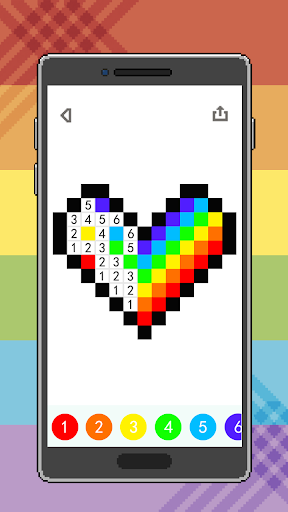 Android application Coloring Creative - Color by N screenshort