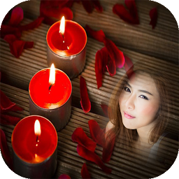 Immagine dell'icona candle flame light photo frame